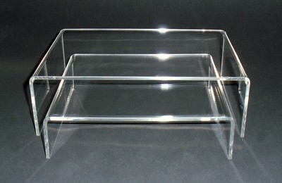 Alzate espositori in plexiglass (coppia)