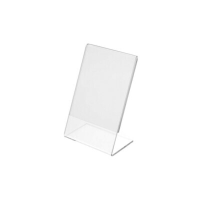 Porta prezzi / porta foto A7 IN PLEXIGLASS cm. L. 11 x H. 17,5 - set da 20 pezzi
