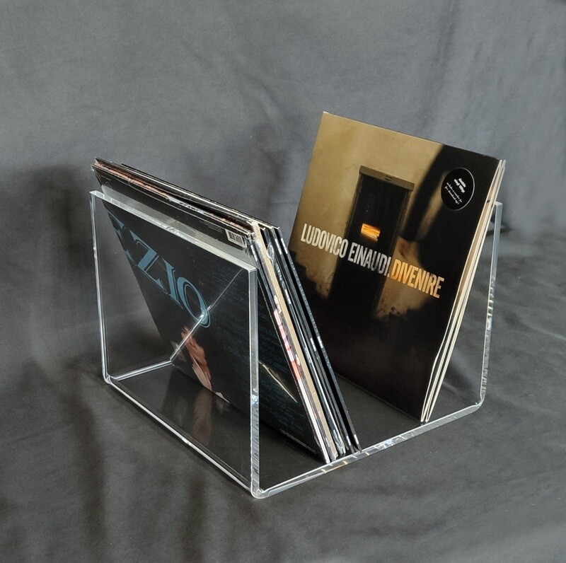 Portadischi vinili in plexiglass trasparente versione XL