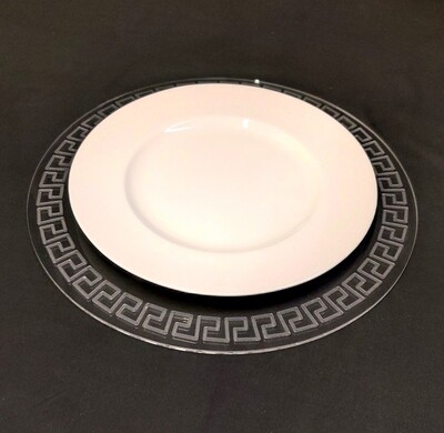 Sottopiatto in plexiglass trasparente Collezione Diafanìs. Diametro cm. 35. Confezione da 4 pezzi.. Sottopiatto in plexiglass trasparente Collezione Diafanìs. Diametro cm. 35. Confezione da 4 pezzi..