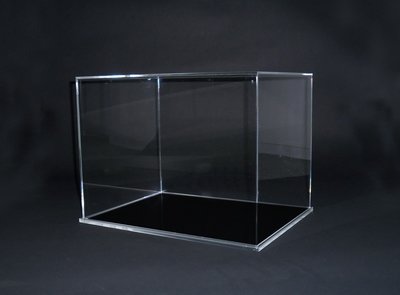Teca - vetrinetta per modellini - statue in plexiglass con base nera. Cm. 40x30xH. 30