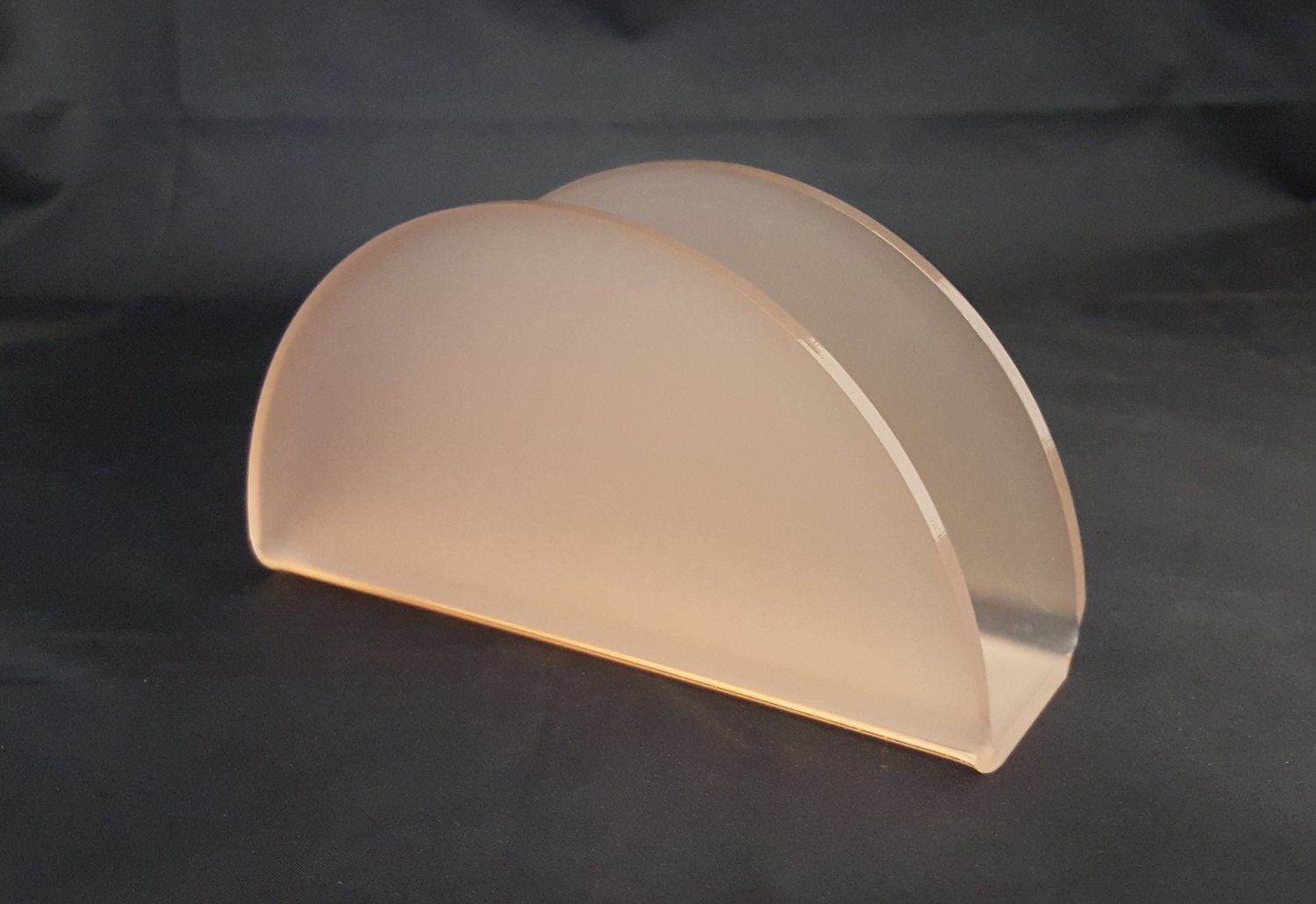 Porta tovaglioli in plexiglass satinato colore rosa. Lotto da pezzi 14