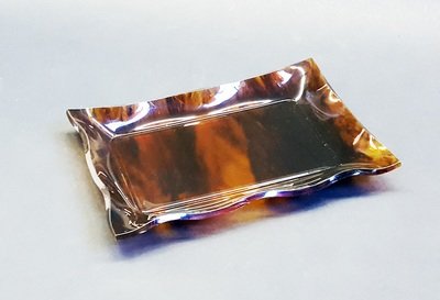 Vuotatasche - vassoietto in plexiglass con tessuto "Tartaruga"