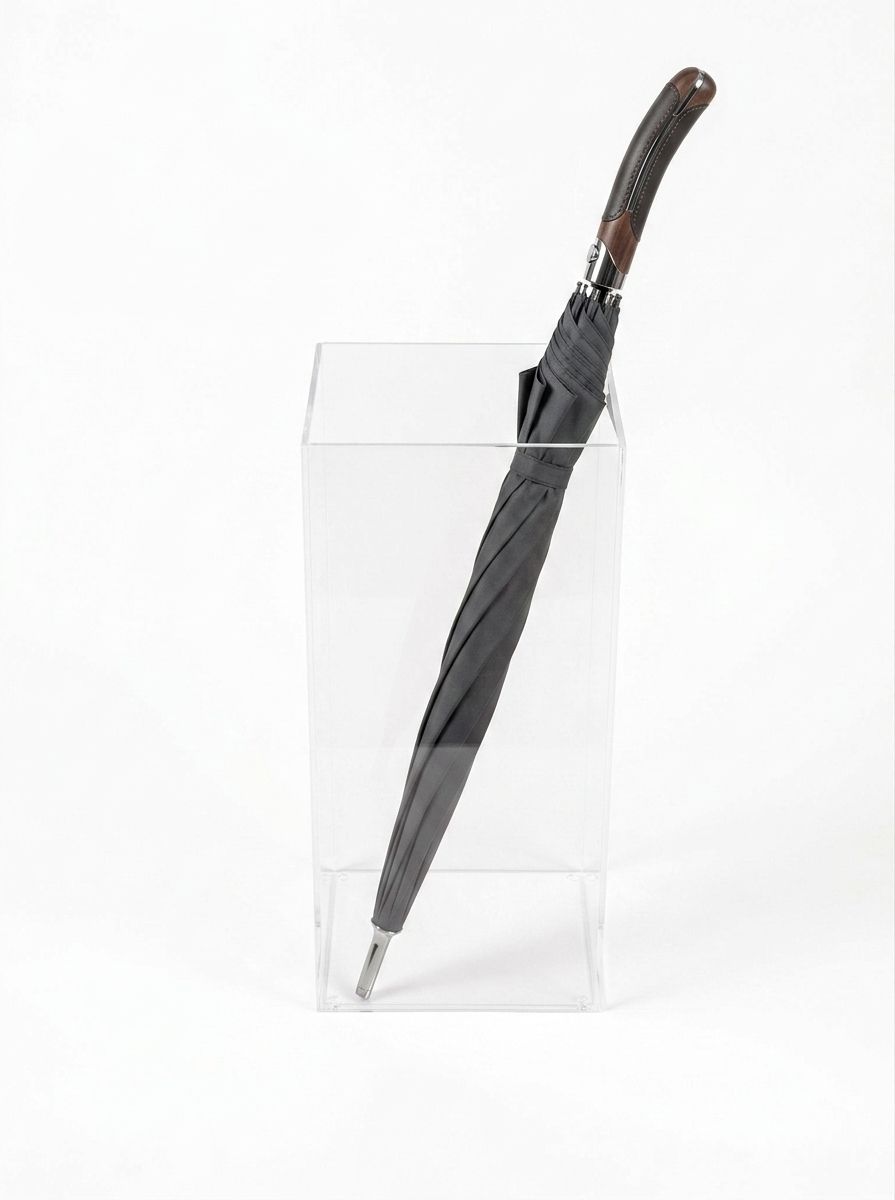 Portaombrelli in plexiglass trasparente cm. 20x20xH. 50