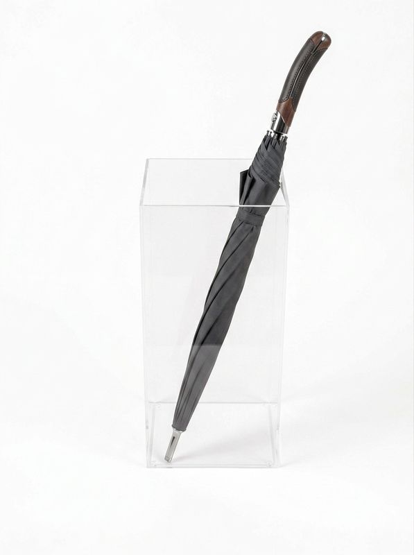 Portaombrelli in plexiglass trasparente cm. 20x20xH. 50