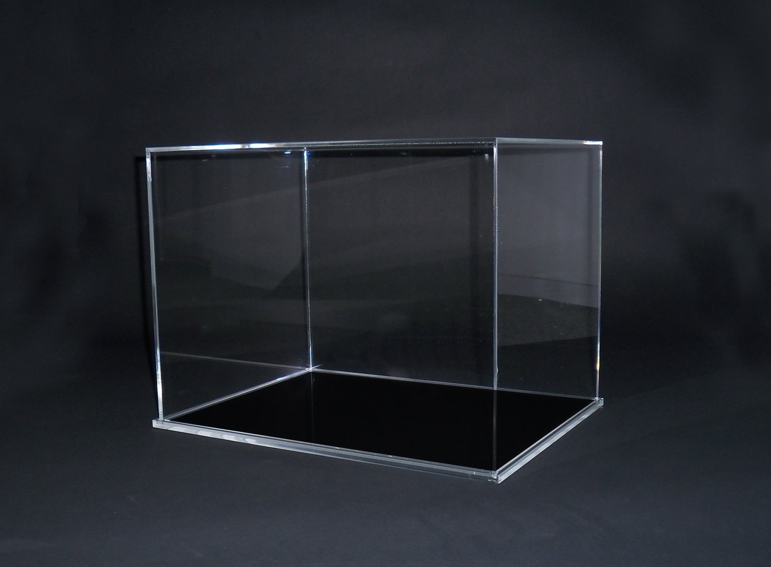 Teca - vetrinetta per modellini - statue in plexiglass con base nera. Cm. 40x30xH. 30