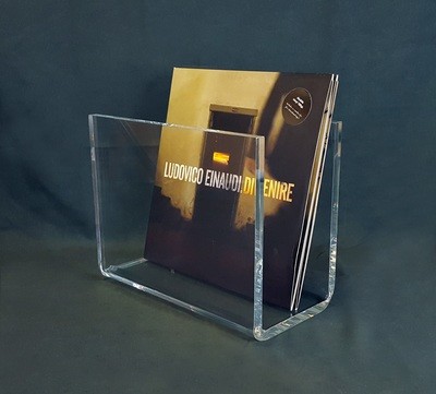 Portadischi vinili in plexiglass trasparente