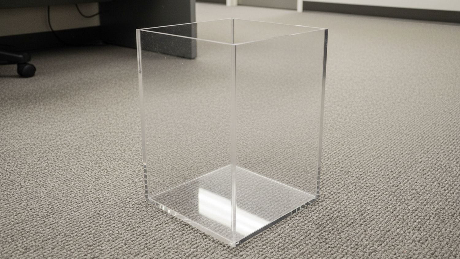 Gettacarte - cestino in plexiglass trasparente