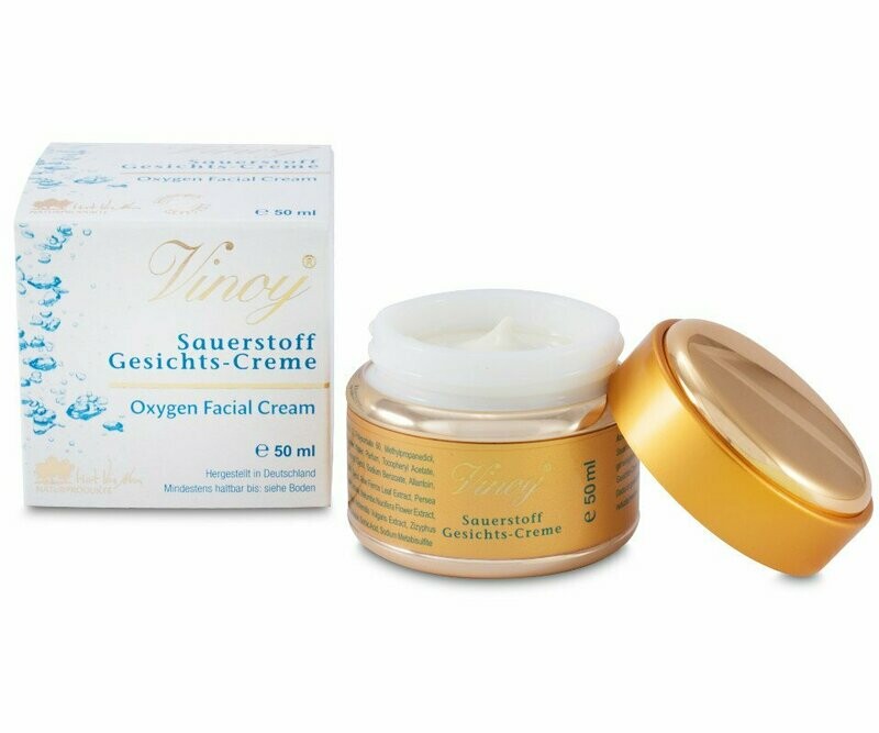 Vinoy-Sauerstoff-Gesichtscreme Tages-Nacht-und Antifaltencreme,  Muster, Sachet
