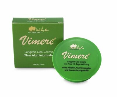 Vimere-Deo-Creme mit 10-Tages-Wirkung - Fuß- und Schweißgeruch adé! 30 ml