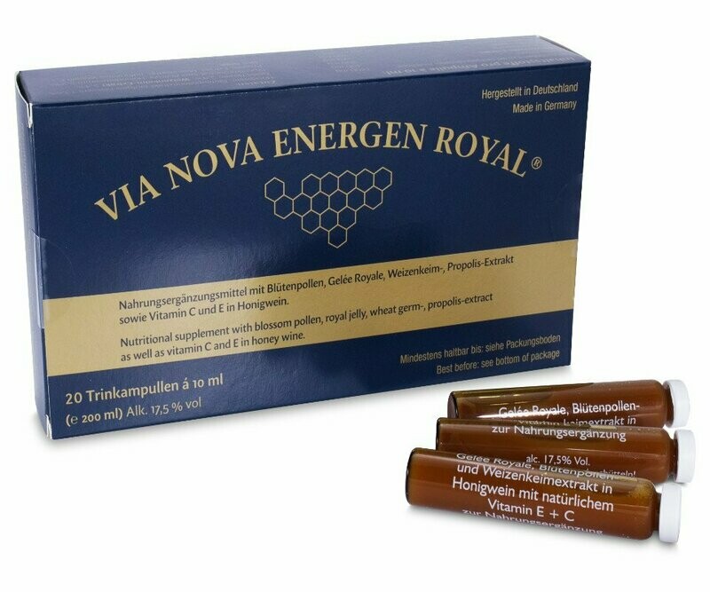 Via Nova Energen Royal, Trinkampullen 20x10 ml Via Nova Energen Royal, Trinkampullen 20x10 ml