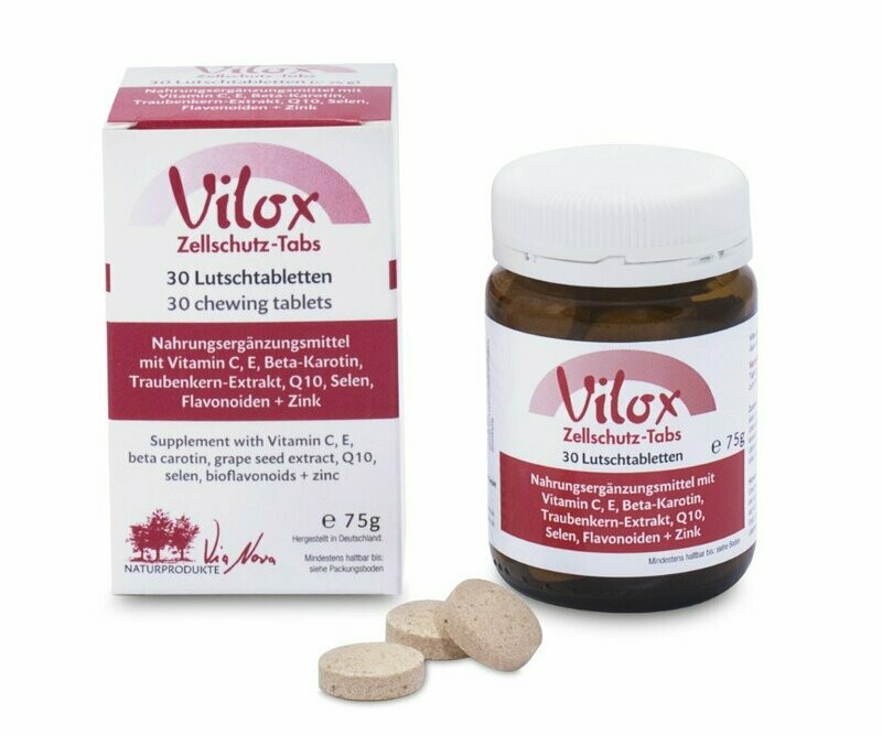Vilox Zellschutz Tabs 30 Stück Lutschtabletten Vilox Zellschutz Tabs 30 Stück Lutschtabletten