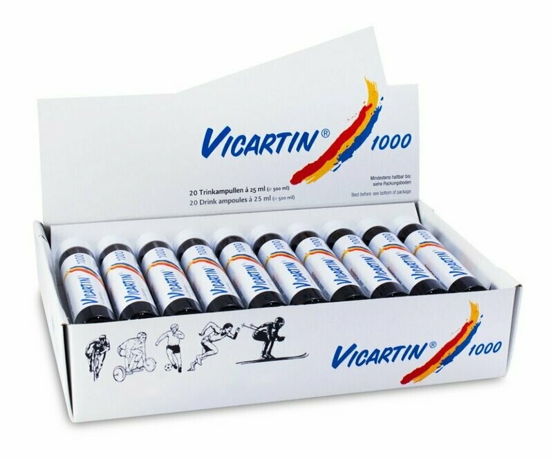 Vicartin 1500 Trinkampullen,  L-Carnitin zur Energiegewinnung durch Fettverbrennung