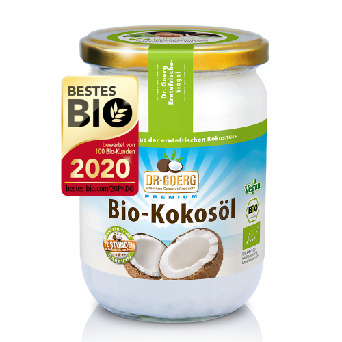 Dr. Goerg Bio-Kokosöl, 500 ml Glas Dr. Goerg Bio-Kokosöl, 500 ml Glas