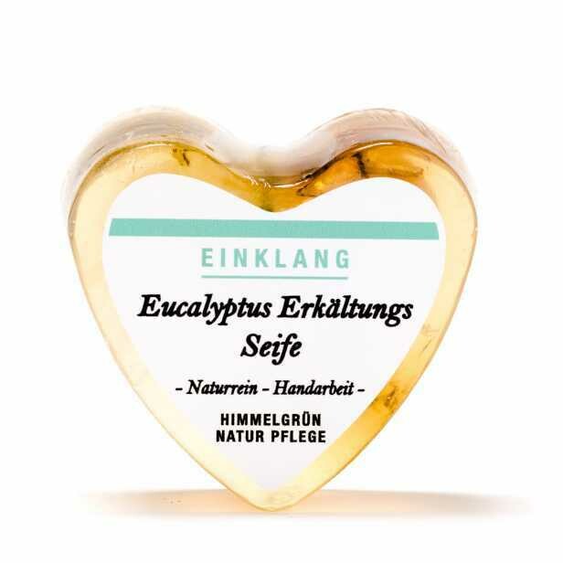 Herzform - Eukalyptus-Seife, befreit den Atem , 85 g Herzform - Eukalyptus-Seife, befreit den Atem , 85 g