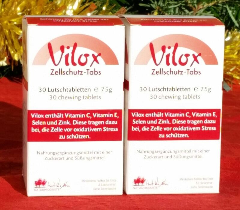 Vilox Zellschutz Tabs Doppelpack 2x30 Lutschtabletten Vilox Zellschutz Tabs Doppelpack 2x30 Lutschtabletten