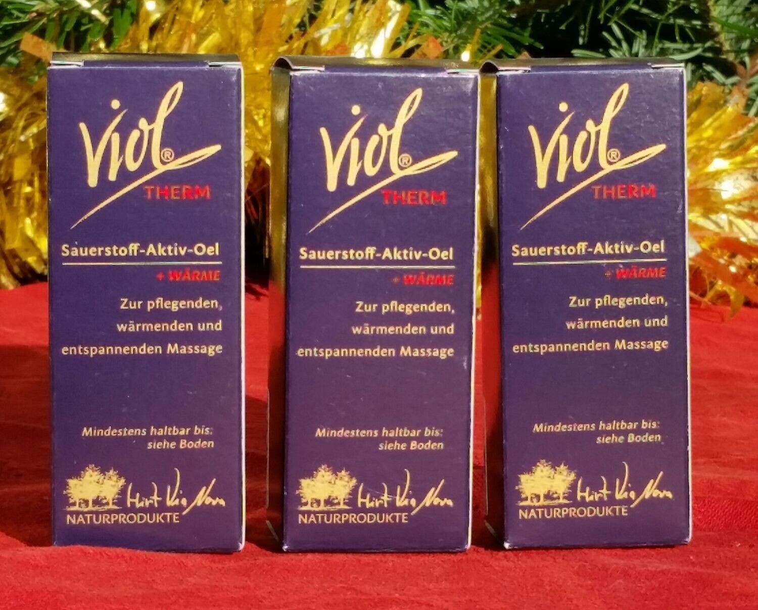 Viol Therm Sauerstoff-Wärme-Öl, Dreierpack, 3 x 30 ml, gute Geschenkgröße