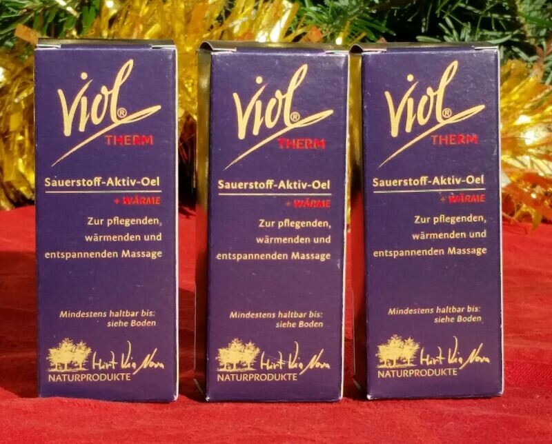 Viol Therm Sauerstoff-Wärme-Öl, Dreierpack, 3 x 30 ml, gute Geschenkgröße Viol Therm Sauerstoff-Wärme-Öl, Dreierpack, 3 x 30 ml, gute Geschenkgröße