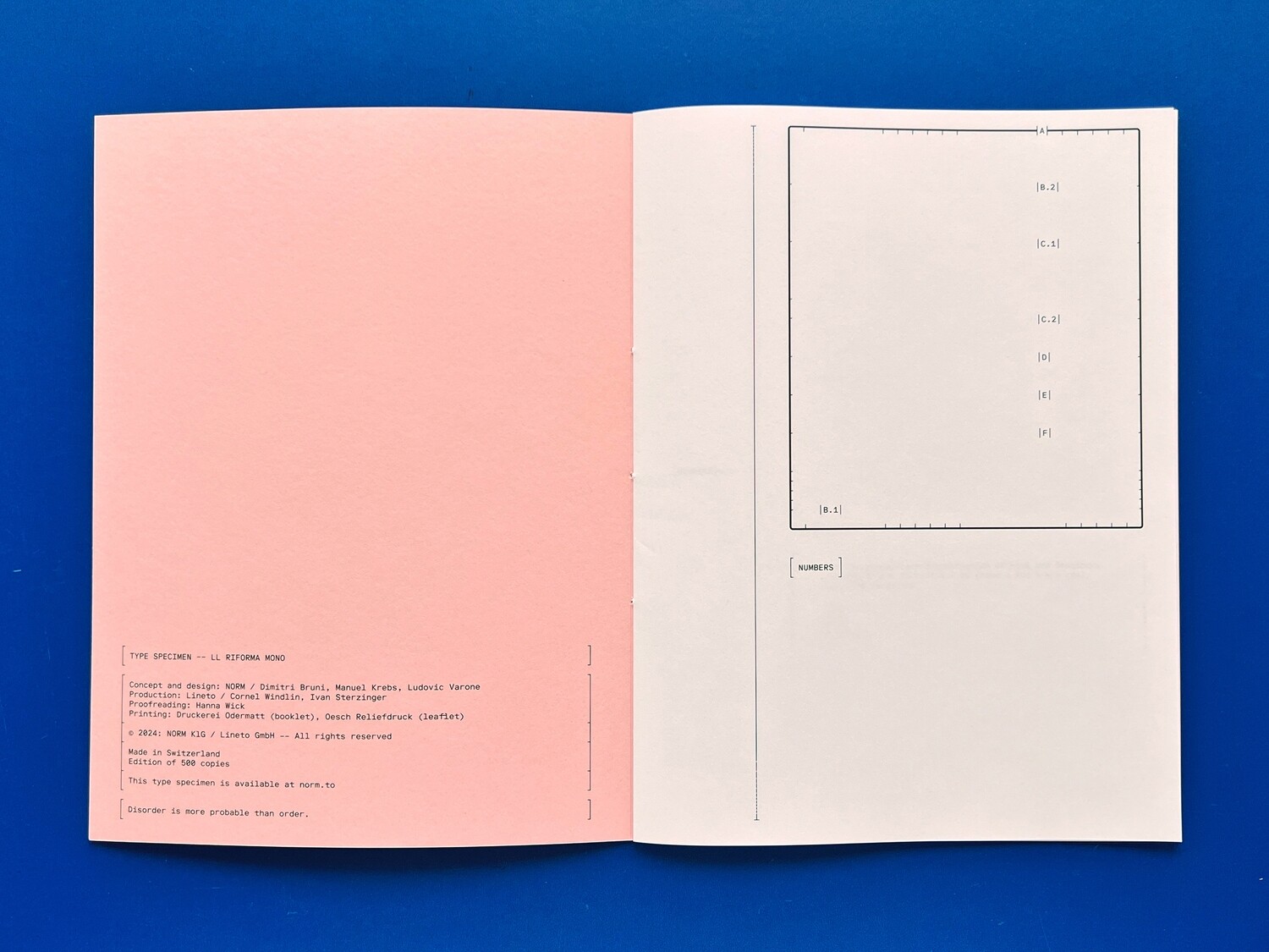 Riforma Mono Type Specimen