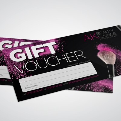 160gsm Uncoated Gift Vouchers