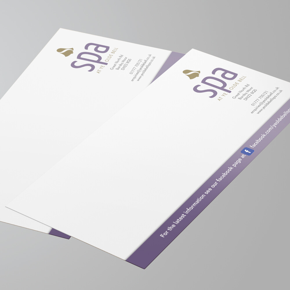 DL 120gsm Uncoated Flyers