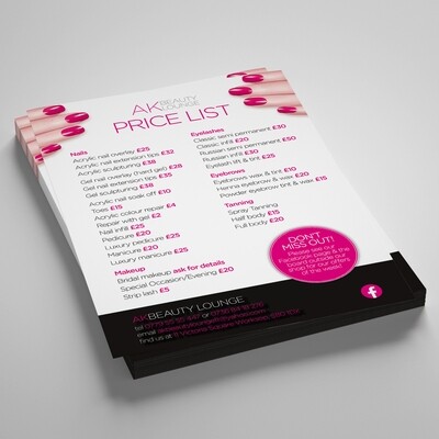 A6 350gsm Silk Flyers