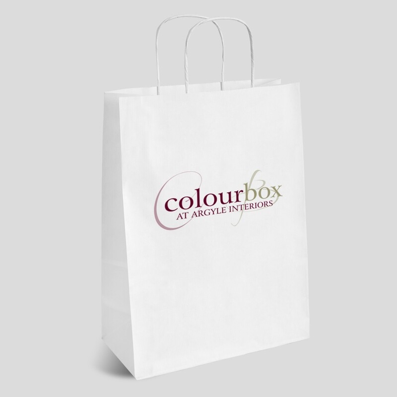 White Twisted Handle Paper Bags