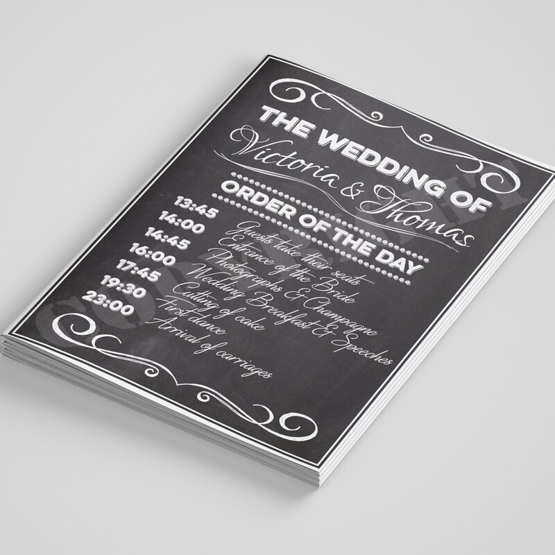 350/200gsm Uncoated Order of Service