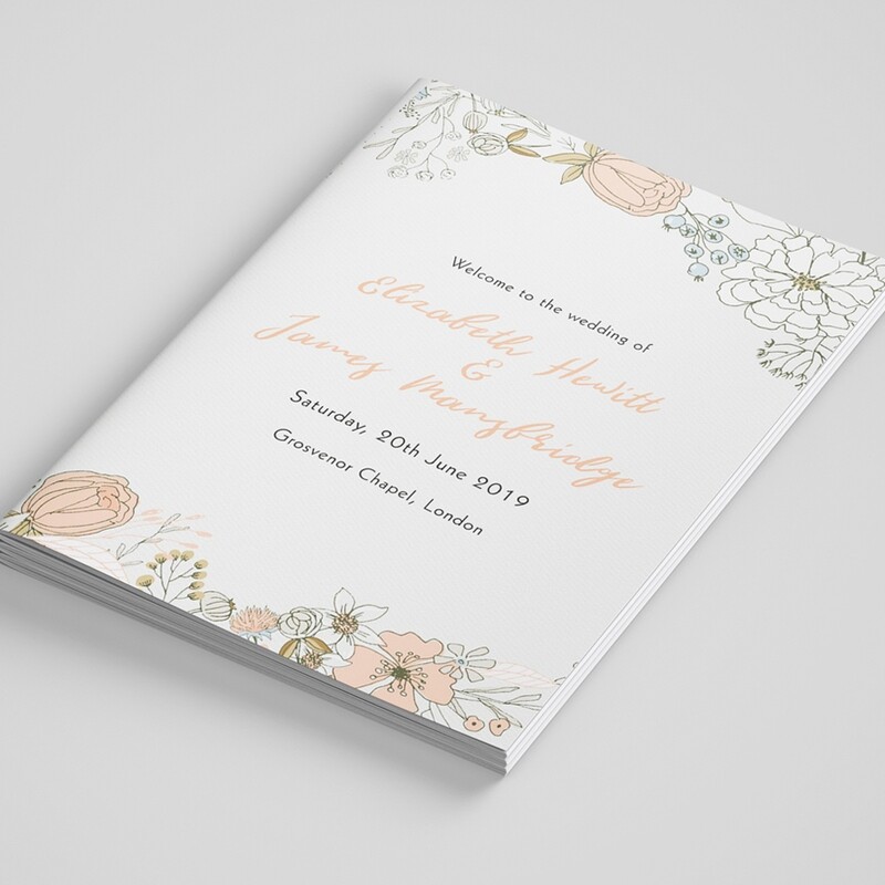 200gsm Uncoated Order of Service