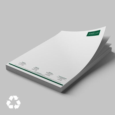 100% Recycled Letterheads