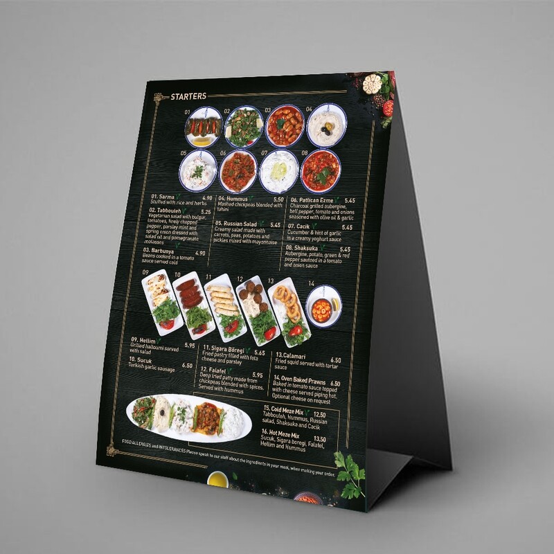 Standard Tent Cards