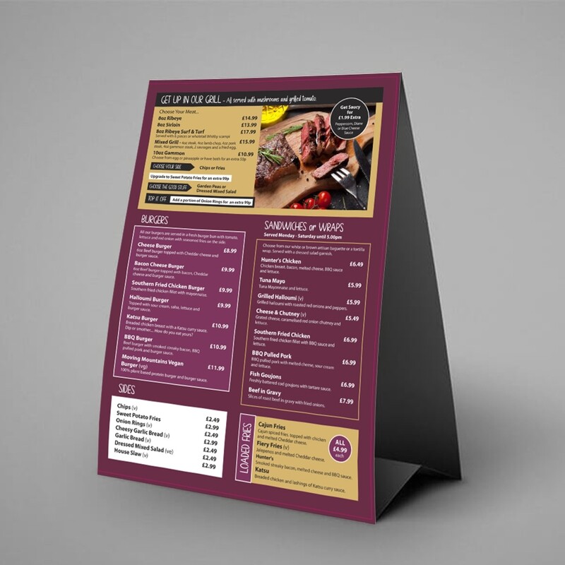 Anti-Bacterial Tent Cards