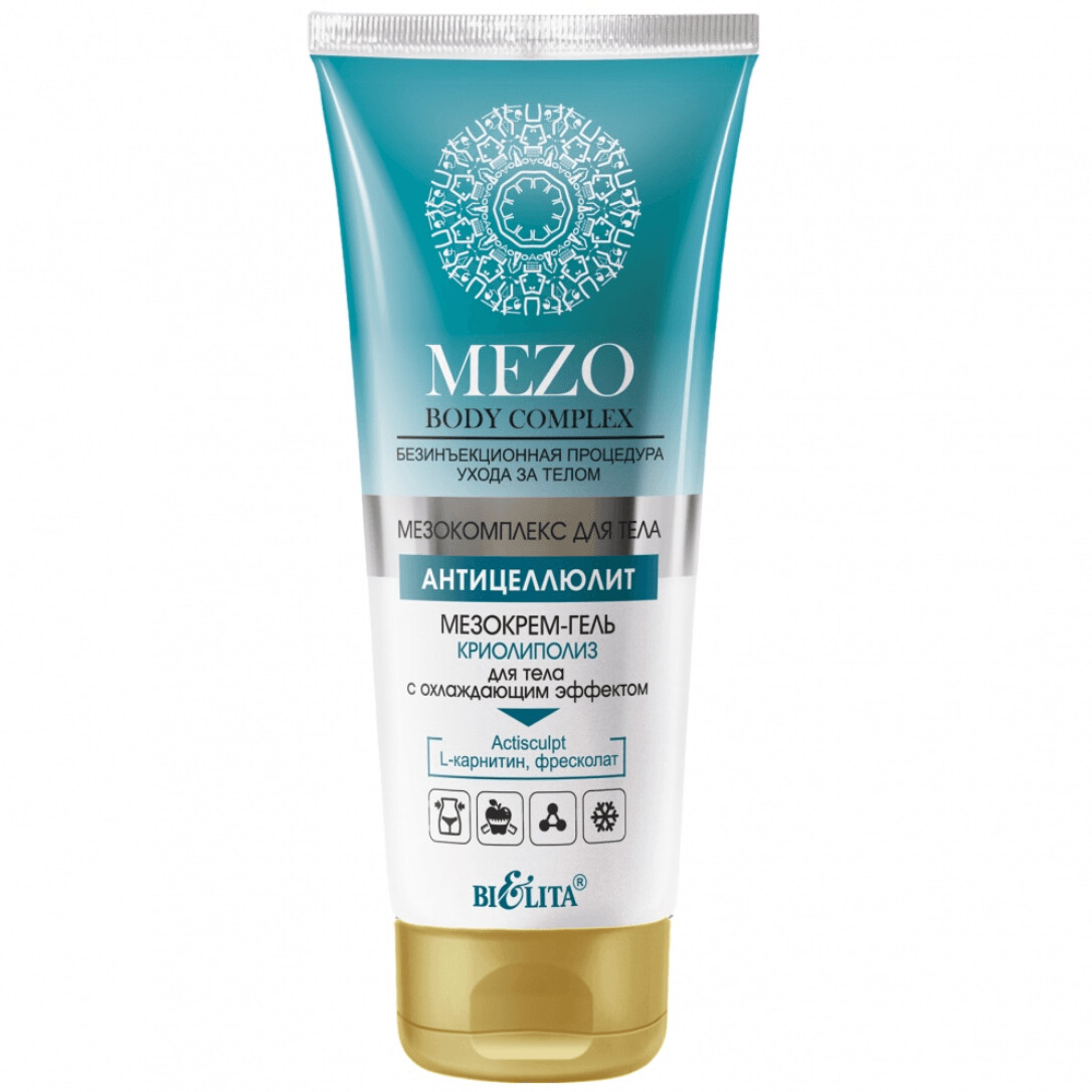 MezoBodyComplex. Crema en gel  CRIOLIPÓLISIS con efecto de frío, 200 ml.