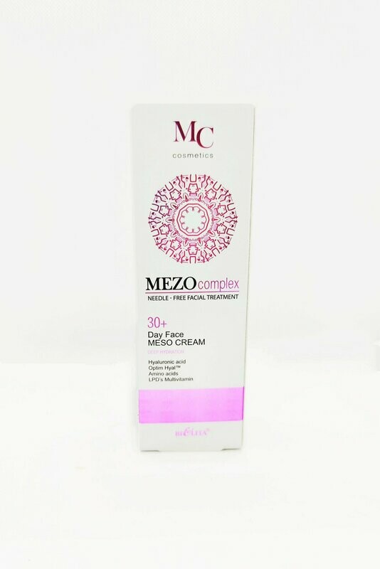 MezoComplex. Crema de Día Facial 30+. Hidratación Profunda, con Vitaminas A, C, E, F, 50 ml.