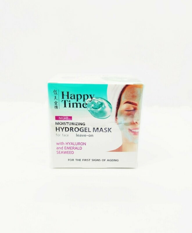 NIGHT MOISTURIZING MASK HYDROGEL for face WITH HYALURON and EMERALD SEAWEED, 90 ml. NIGHT MOISTURIZING MASK HYDROGEL for face WITH HYALURON and EMERALD SEAWEED, 90 ml.