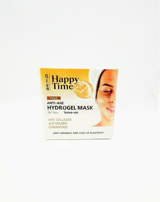 NIGHT ANTI-AGE HYDROGEL MASK for face with COLLAGEN and GOLDEN OSMANTHUS, 90 ml. NIGHT ANTI-AGE HYDROGEL MASK for face with COLLAGEN and GOLDEN OSMANTHUS, 90 ml.