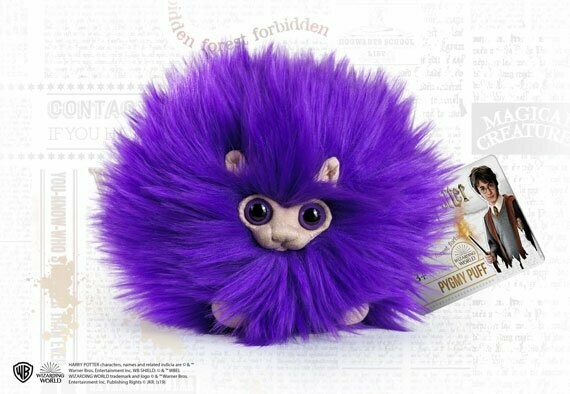 PELUCHE PEQUEÑO  PYGMY PUFF PURPURA HARRY POTTER NOBLE COLLECTION