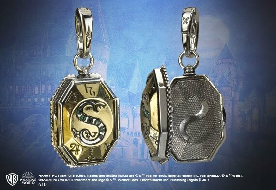 COLGANTE SLYTHERIN LOCKET  LUMOS HARRY POTTER NOBLE COLLECTION
