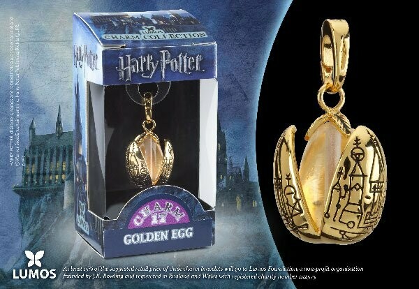 COLGANTE HUEVO DORADO LUMOS HARRY POTTER NOBLE COLLECTION