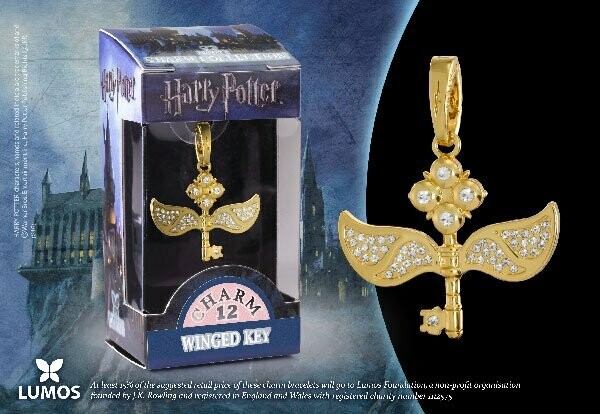 COLGANTE LLAVE VOLADORA LUMOS HARRY POTTER NOBLE COLLECTION
