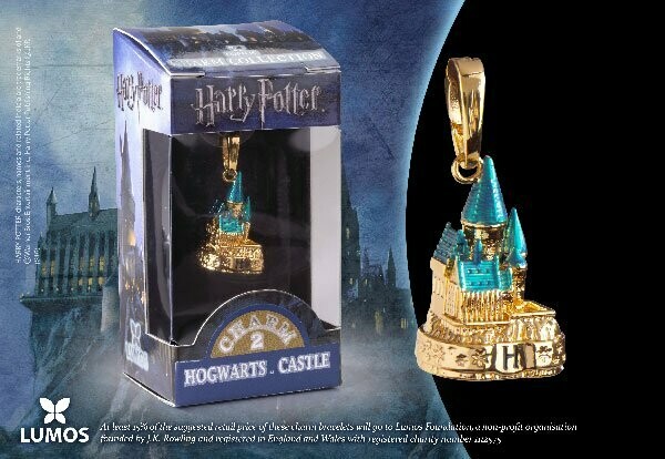 COLGANTE HOGWARTS DORADO LUMOS HARRY POTTER NOBLE COLLECTION
