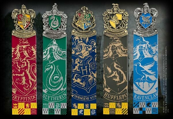SET 5 MARCAPAGINAS HOGWARTS HARRY POTTER NOBLE COLLECTION