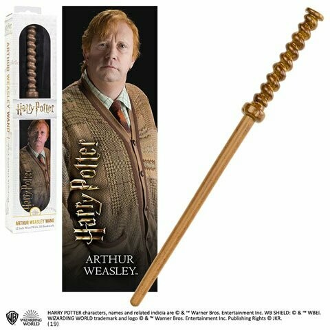 VARITA ARTHUR WEASLEY & MARCAPAGINAS HARRY POTTER NOBLE COLLECTION