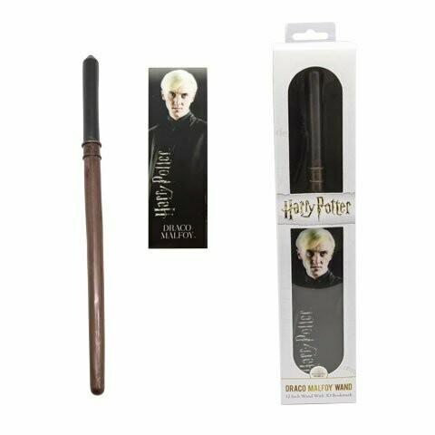VARITA DRACO MALFOY & MARCAPAGINAS HARRY POTTER NOBLE COLLECTION