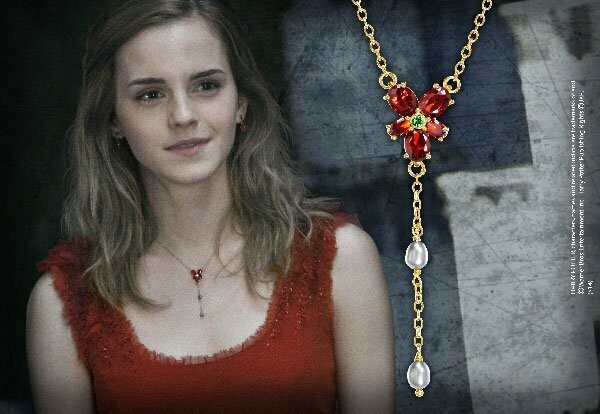 REPLICA COLLAR HERMIONE GRANGER CRISTAL ROJO NOBLE COLLECTION