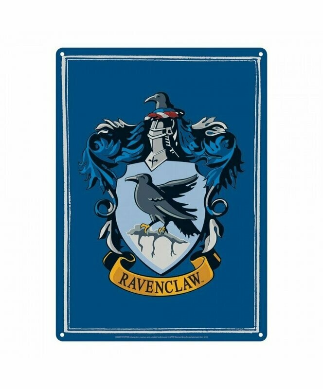 PLACA METALICA RAVENCLAW HARRY POTTER
