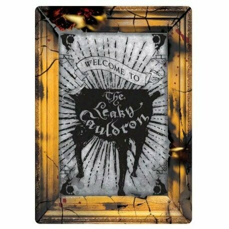 PLACA METALICA THE LEAKY CAULDRON HARRY POTTER
