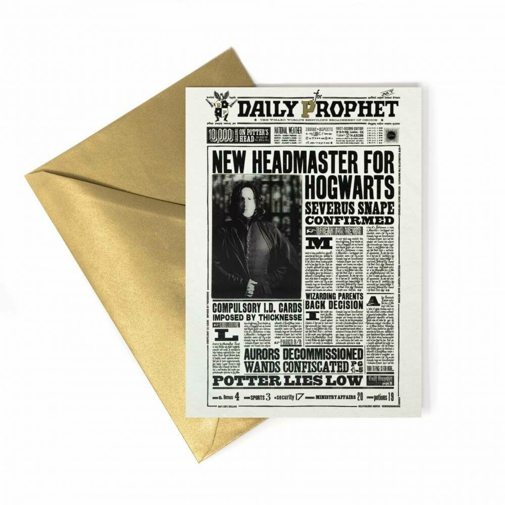 POSTAL NEW HEADMASTER FOR HOGWARTS HARRY POTTER MINALIMA