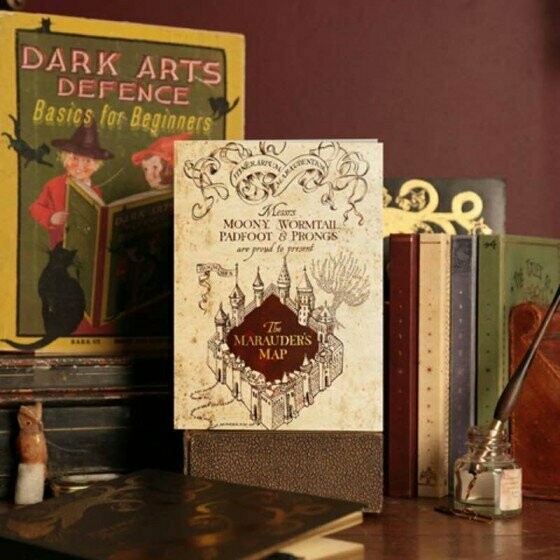 POSTAL MAPA MERODEADOR MINALIMA HARRY POTTER