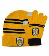 SET GORRO + GUANTES HUFFLEPUFF HARRY POTTER CINE REPLICAS